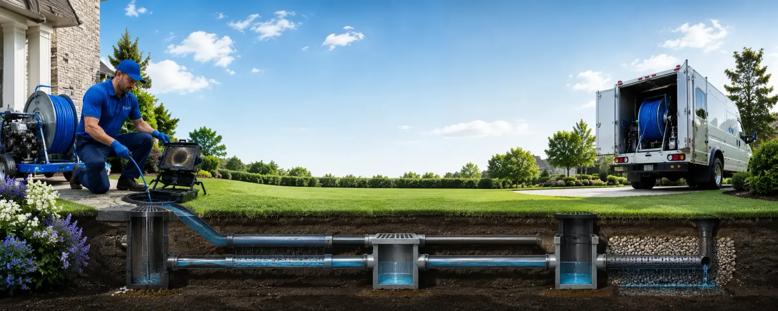 Outdoor drain cleaning information for Sandoval, IL